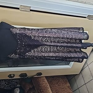 Speechless Black and Nude mini dress Size XL